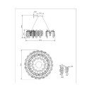 Светильник подвесной Divinare OPHELIA 7203/17 LM-8 (7203/17 LM-8) 