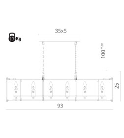 Светильник подвесной Divinare OSTIN 1100/02 SP-12