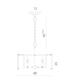 Светильник подвесной Divinare OSTIN 1100/02 SP-5