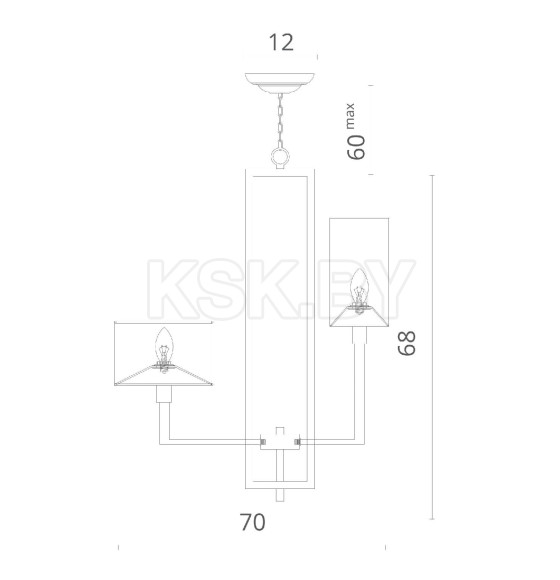 Светильник подвесной Divinare PORTA 5933/01 LM-8 (5933/01 LM-8) 