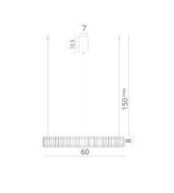 Светильник подвесной Divinare RENATA 1135/02 SP-36