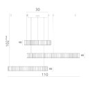 Светильник подвесной Divinare RENATA 1135/02 SP-90 (1135/02 SP-90) 