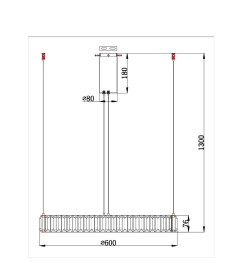 Светильник подвесной Divinare RENATA 1135/17 SP-36