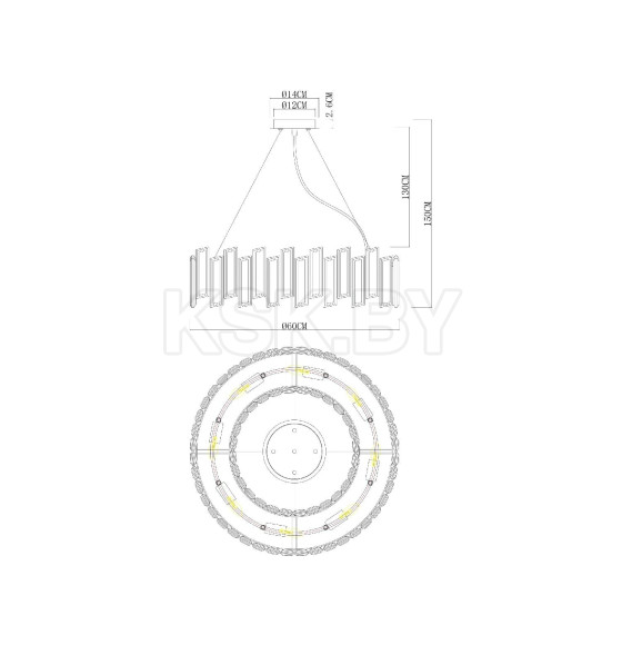 Светильник подвесной Divinare ROMILDA 3512/17 LM-8 (3512/17 LM-8) 