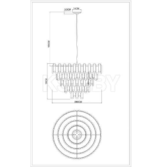 Светильник подвесной Divinare ROSIE 3511/02 LM-16 (3511/02 LM-16) 