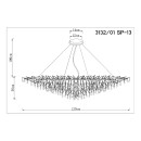 Светильник подвесной Divinare SALICE 3132/01 SP-13 (3132/01 SP-13) 