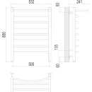 Полотенцесушитель Классик с/п П8 500х850 электро (4670078531414) 