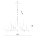 Светильник подвесной Divinare SOPRANO 1341/02 LM-10 (1341/02 LM-10) 