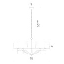 Светильник подвесной Divinare SOPRANO 1341/02 LM-5 (1341/02 LM-5) 