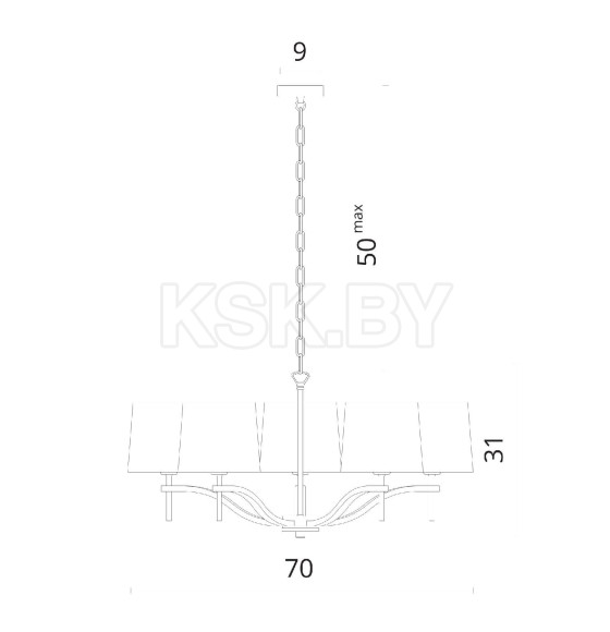 Светильник подвесной Divinare SOPRANO 1341/02 LM-5 (1341/02 LM-5) 