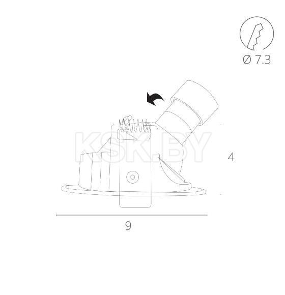 Светильник потолочный Arte Lamp ACCENTO A3217PL-1WH (A3217PL-1WH) 