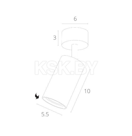 Светильник потолочный Arte Lamp AQUARIUS A3216PL-1BK (A3216PL-1BK) 