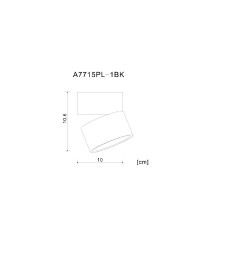 Светильник потолочный Arte Lamp ARCTURUS A7715PL-1BK