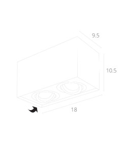 Светильник потолочный Arte Lamp FACTOR A5544PL-2BK