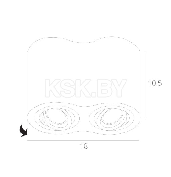 Светильник потолочный Arte Lamp FALCON A5645PL-2BK (A5645PL-2BK) 