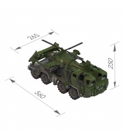 Военный тягач "Щит" с вертолетом Нордпласт 256