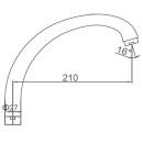 Излив  для смесителя Ledeme RL7502   (RL7502) 