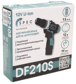 Дрель-шуруповерт аккумуляторная Spec DF210S