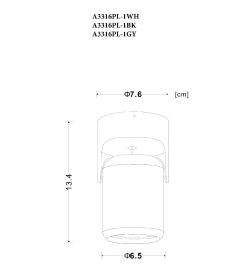 Светильник потолочный Arte Lamp LIBRA A3316PL-1WH