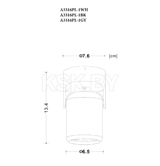 Светильник потолочный Arte Lamp LIBRA A3316PL-1BK (A3316PL-1BK) 