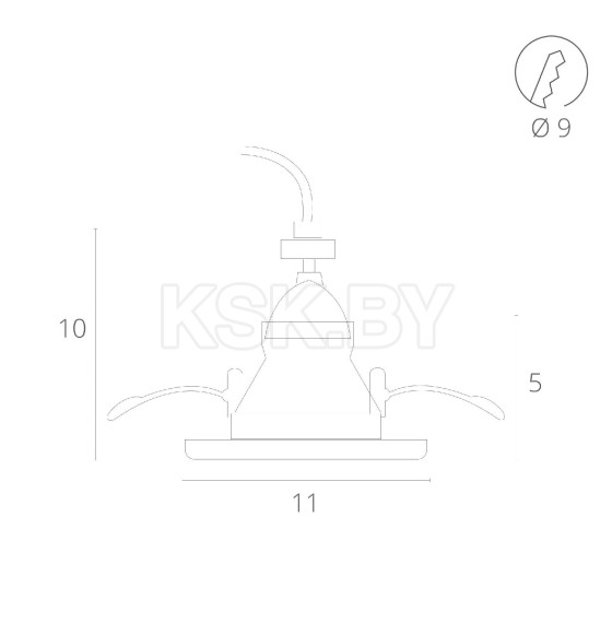 Светильник потолочный Arte Lamp TAURUS A6663PL-1BK (A6663PL-1BK) 