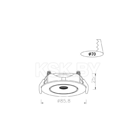 Светильник потолочный Arte Lamp KAUS A4761PL-1WH (A4761PL-1WH) 