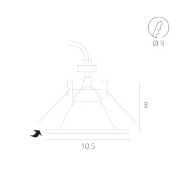 Светильник потолочный Arte Lamp GRUS A6668PL-1WH