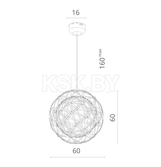 Светильник подвесной Divinare GALASSIA 1030/02 SP-92 (1030/02 SP-92) 