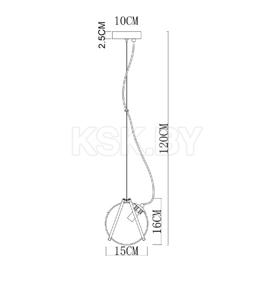 Светильник подвесной Divinare HAZEL 5015/17 SP-1 (5015/17 SP-1) 