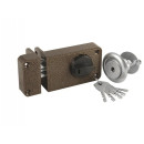 Замок накладной Зенит ЗН-2-6 медь