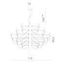 Светильник подвесной Divinare MOLTO 8030/02 LM-50 (8030/02 LM-50) 