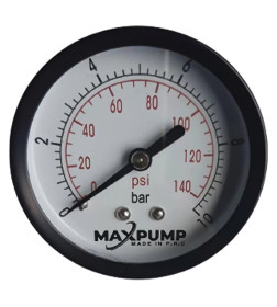 Манометр аксиальный MAXPUMP 63mm 0-10 бар