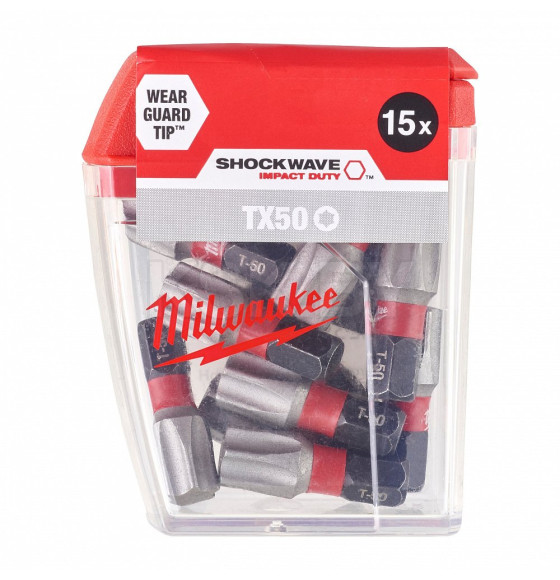 Насадка Milwaukee SHOCKWAVE TX50 25мм (15шт) Milwaukee 4932430892 (4932430892) 