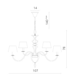 Светильник подвесной Divinare Florence 6819/19 SP-12