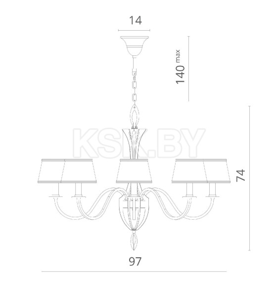 Светильник подвесной Divinare Florence 6819/19 SP-8 (6819/19 SP-8) 