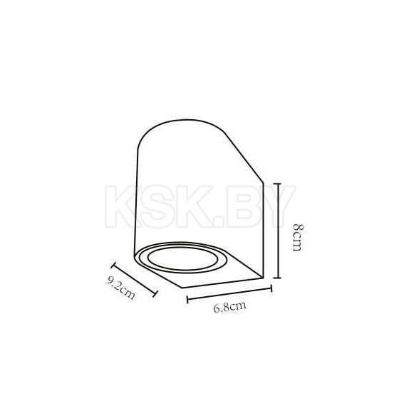 Уличный светильник Arte Lamp COMPASS A3102AL-1BK (A3102AL-1BK) 