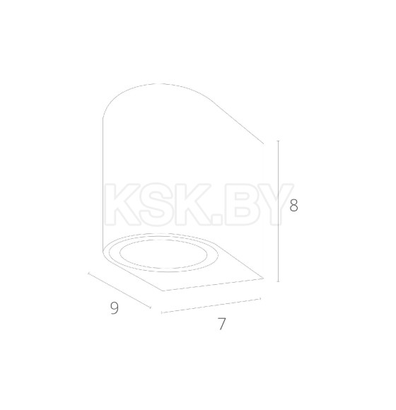 Уличный светильник Arte Lamp COMPASS A3102AL-1BK (A3102AL-1BK) 