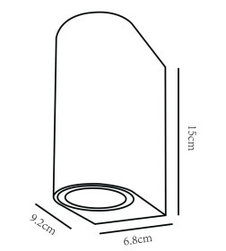 Уличный светильник Arte Lamp COMPASS A3102AL-2BK