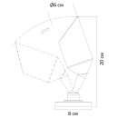 Уличный светильник Arte Lamp ELSIE A1022AL-1BK (A1022AL-1BK) 