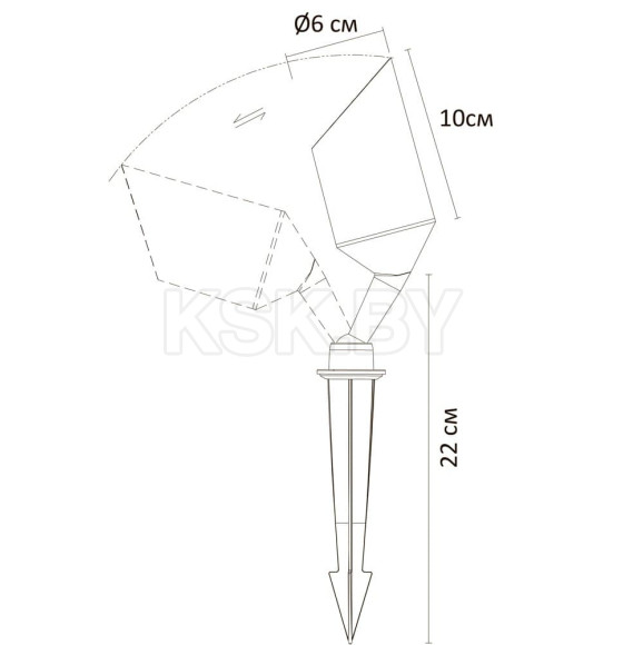 Уличный светильник Arte Lamp ELSIE A1022IN-1BK (A1022IN-1BK) 