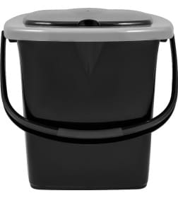 Ведро-туалет 16 л Plastic Republic PT9079 (черный)