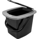 Ведро-туалет 16 л Plastic Republic PT9079 (черный) (ING4002) 