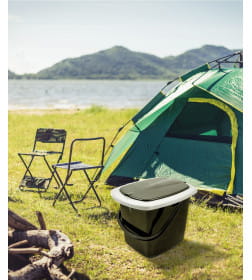 Ведро-туалет 16 л Plastic Republic PT9079 (черный)