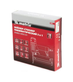 Пневматический нейлер 3 в 1 с регулировкой глубины забивания MATRIX
