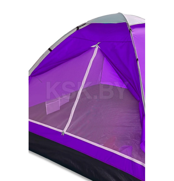 Палатка туристическая Сalviano ACAMPER Domepack 4 purple (4-местная 2500 мм/ст) 210х210х130см