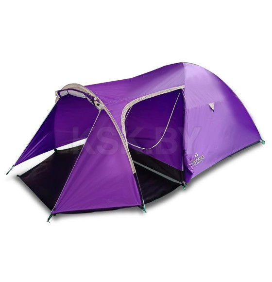 Палатка туристическая Сalviano ACAMPER MONSUN 4 purple (4-местная 3000 мм/ст)  355х225х140см 