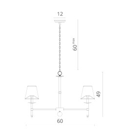 Светильник подвесной Divinare CANDELA 1162/01 LM-5