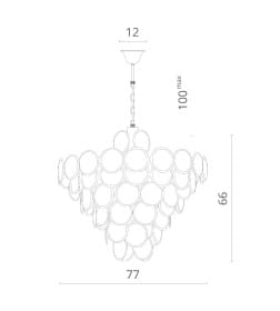 Светильник подвесной Divinare CHLOE 7566/02 SP-18