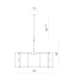 Светильник подвесной Divinare ELLIOT 7304/04 SP-8