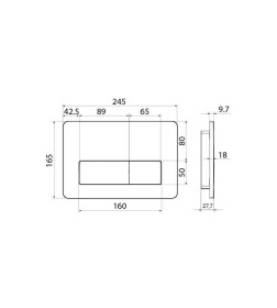 Кнопка для инсталляции IDDIS.010, UNI10W0I77 белая